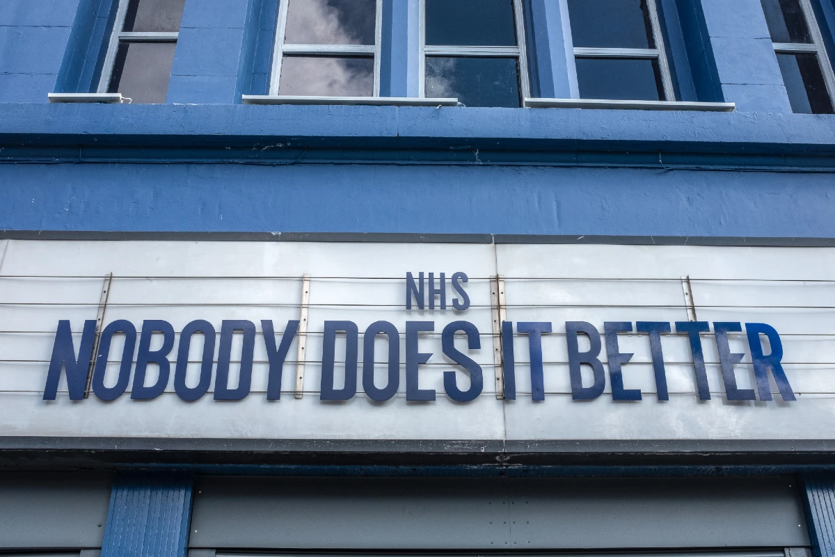 image depicting an NHS building